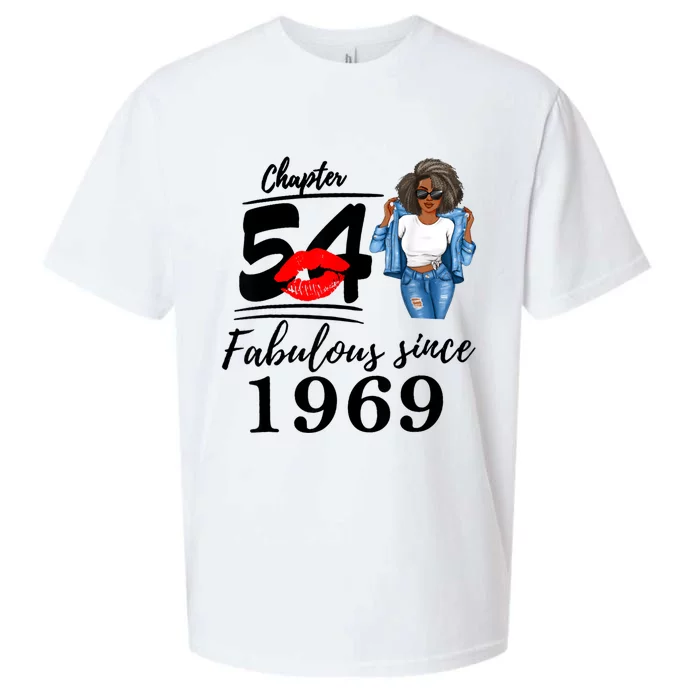 Chapter 54 Fabulous Since 1969 54th Birthday Tee For Black Sueded Cloud Jersey T-Shirt