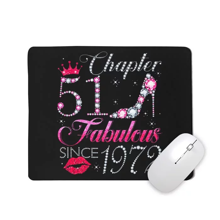 Chapter 51 Fabulous Since 1972 51st Birthday Gift For Women Mousepad