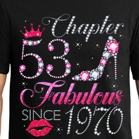 Chapter 53 Fabulous Since 1970 53rd Birthday Gift For Women Pajama Set