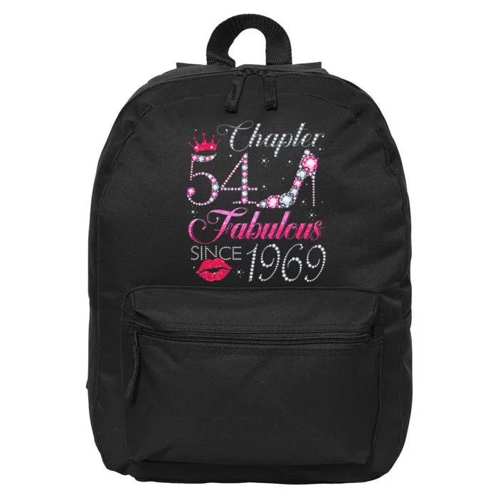 Chapter 54 Fabulous Since 1969 54th Birthday Gift For Women 16 in Basic Backpack