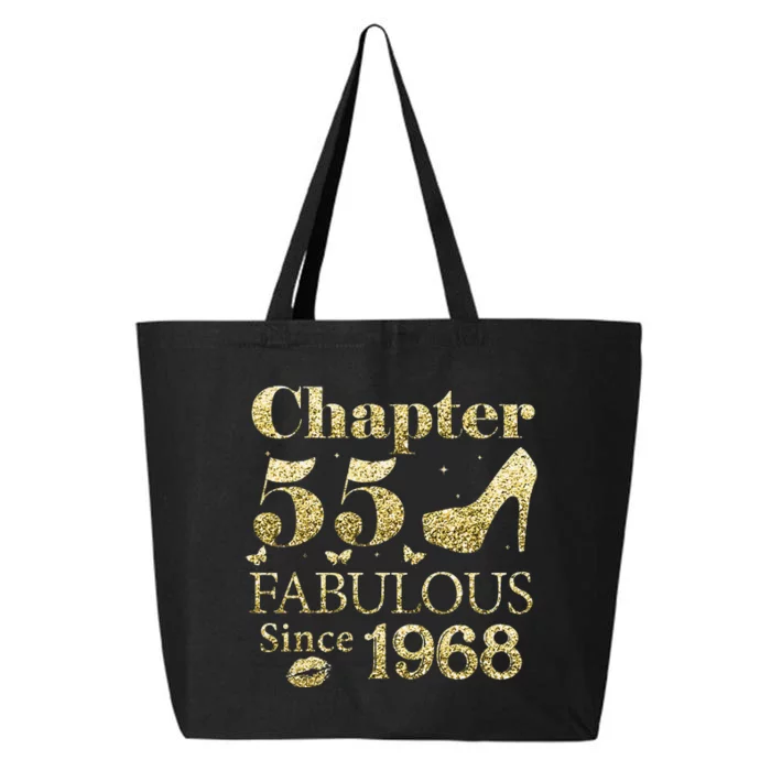 Chapter 55 Fabulous Since 1968 55Th Birthday Gift For Ladies 25L Jumbo Tote