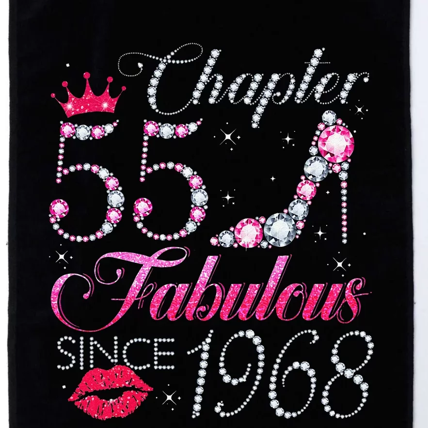 Chapter 55 Fabulous Since 1968 55Th Birthday Gift For Women Platinum Collection Golf Towel