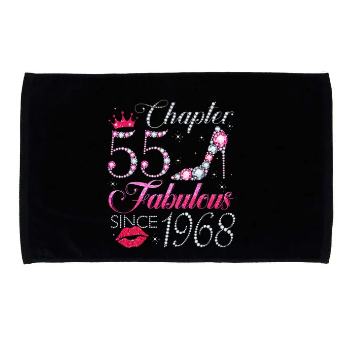 Chapter 55 Fabulous Since 1968 55Th Birthday Gift For Women Microfiber Hand Towel