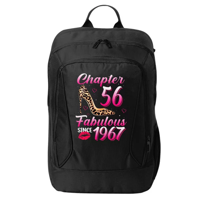 Chapter 56 Fabulous Since 1967 56th Birthday Queen Leopard City Backpack