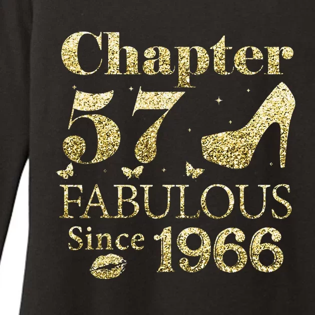 Chapter 57 Fabulous Since 1966 57Th Birthday Gift For Ladies Womens CVC Long Sleeve Shirt