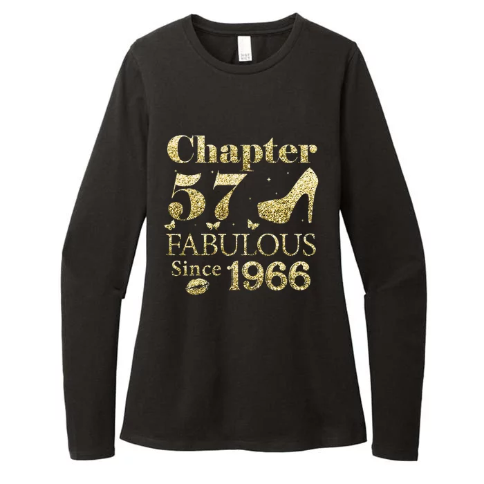 Chapter 57 Fabulous Since 1966 57Th Birthday Gift For Ladies Womens CVC Long Sleeve Shirt