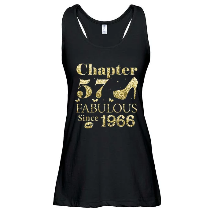 Chapter 57 Fabulous Since 1966 57Th Birthday Gift For Ladies Ladies Essential Flowy Tank