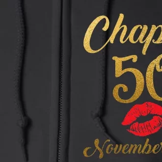 Chapter 50 November 50 Years Old Women Birthday Full Zip Hoodie