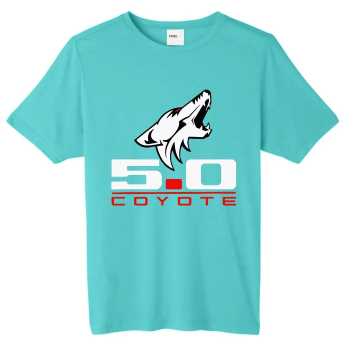 Coyote 5.0 Race Drag Gt Lx Street Rod Hot Rod ChromaSoft Performance T-Shirt