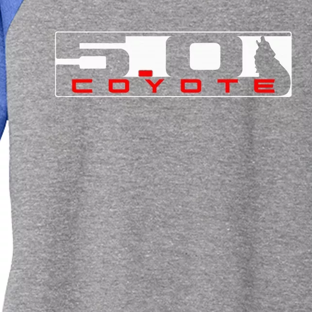 Coyote 5.0 S550 S197 Women's Tri-Blend 3/4-Sleeve Raglan Shirt