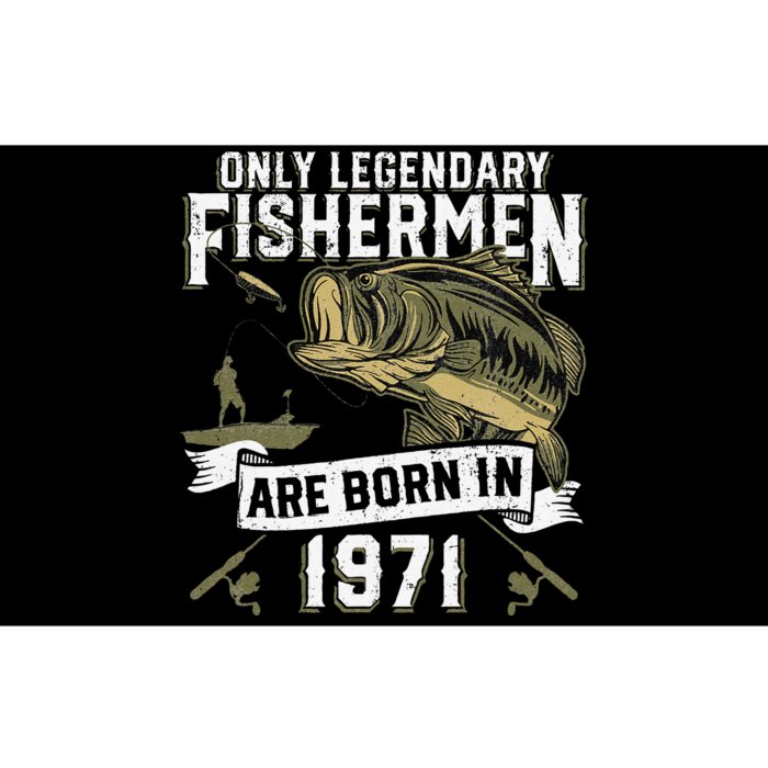 Cute 51 Year Old Fishing Birthday Born 1971 51st Fisherman Gift Bumper Sticker