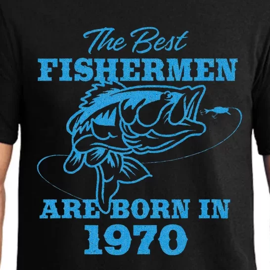 Cute 53 Year Old Fisherman Fishing 1970 53rd Birthday Pajama Set