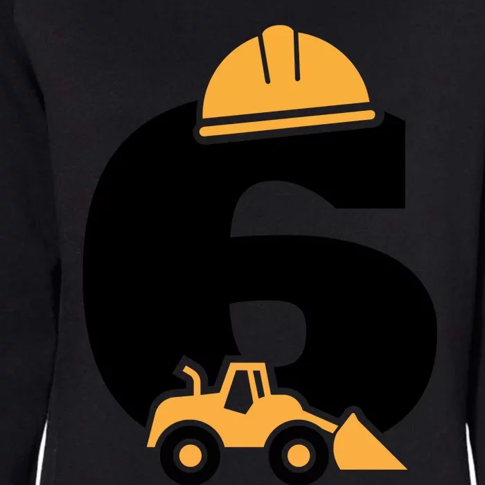 6th Birthday Construction Gift For Birthday Boy Womens California Wash Sweatshirt