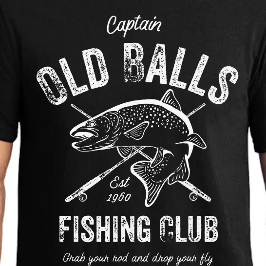 Cute 60th Birthday Gift Old Balls Club Fishing Fisherman 1960 Pajama Set