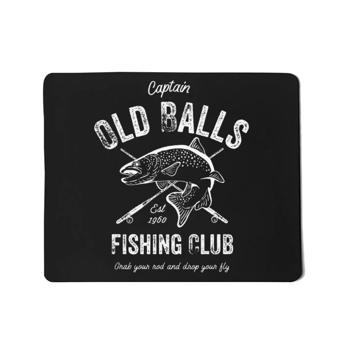 Cute 60th Birthday Gift Old Balls Club Fishing Fisherman 1960 Mousepad