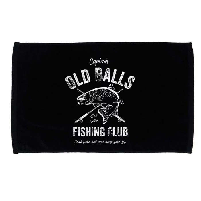 Cute 60th Birthday Gift Old Balls Club Fishing Fisherman 1960 Microfiber Hand Towel