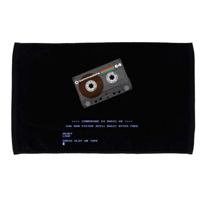 Commodore 64 Cassette Tape Loading... Microfiber Hand Towel