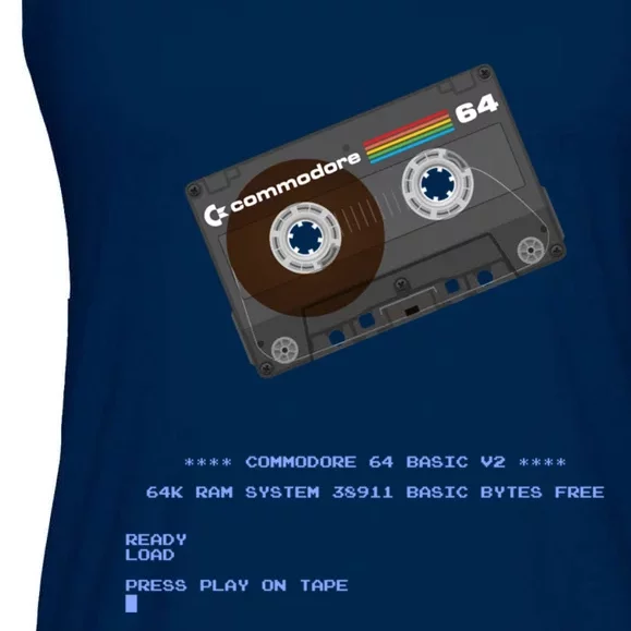 Commodore 64 Cassette Tape Loading... Ladies Essential Flowy Tank