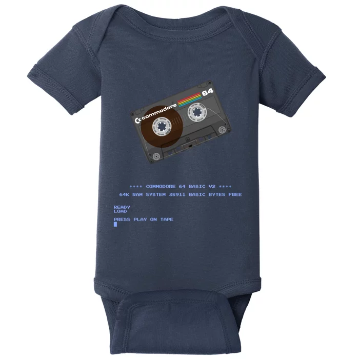 Commodore 64 Cassette Tape Loading... Baby Bodysuit