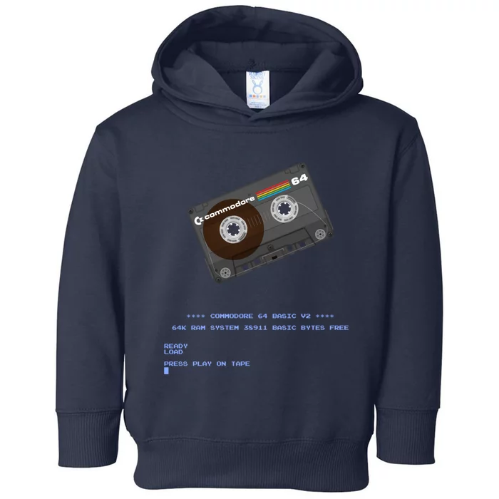 Commodore 64 Cassette Tape Loading... Toddler Hoodie