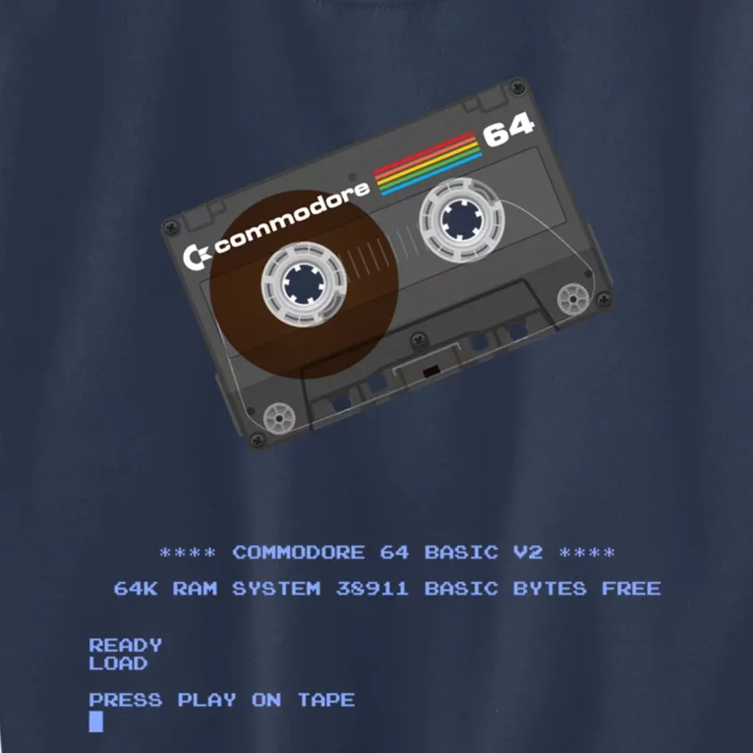 Commodore 64 Cassette Tape Loading... Kids Sweatshirt