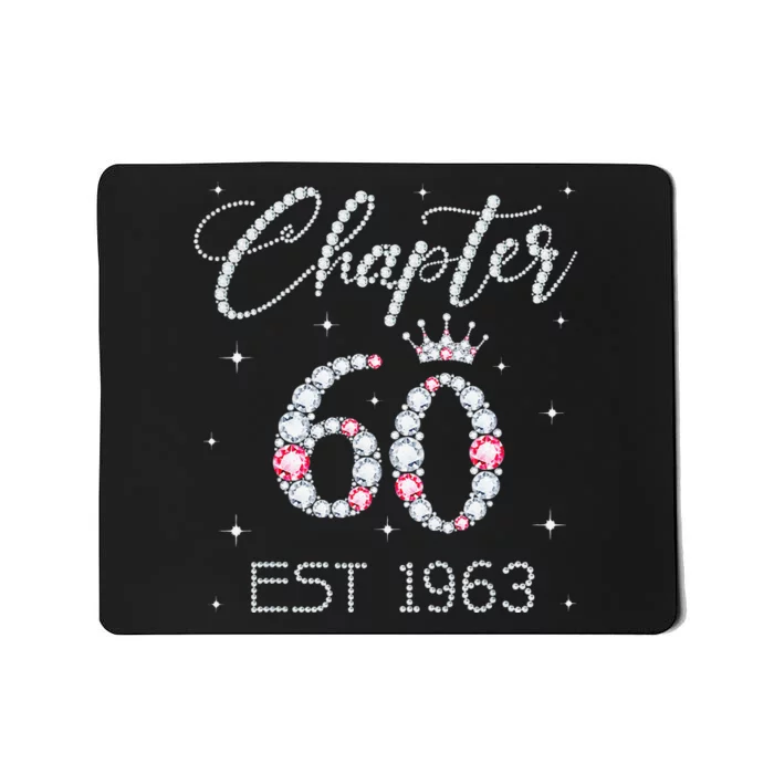 Chapter 60 EST 1963 60Th Birthday Gift For Women Ladies Mousepad