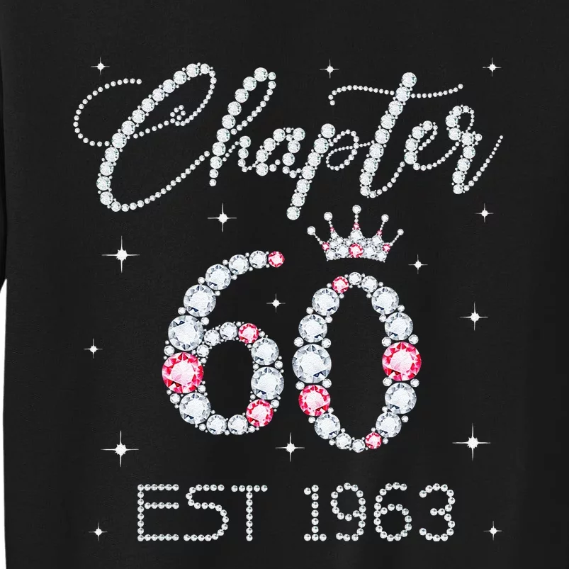 Chapter 60 EST 1963 60Th Birthday Gift For Women Ladies Tall Sweatshirt