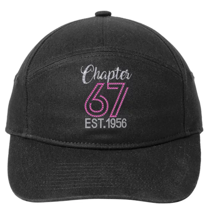 Chapter 67 EST 1956 67th Birthday Gift For Womens 7-Panel Snapback Hat