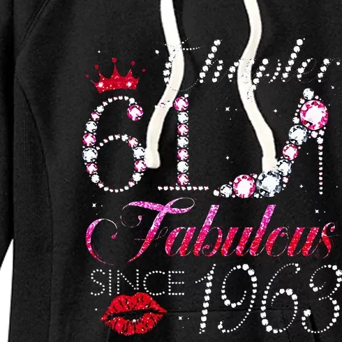 Chapter 61 Fabulous Since 1963 61st Birthday Gift Women's Fleece Hoodie