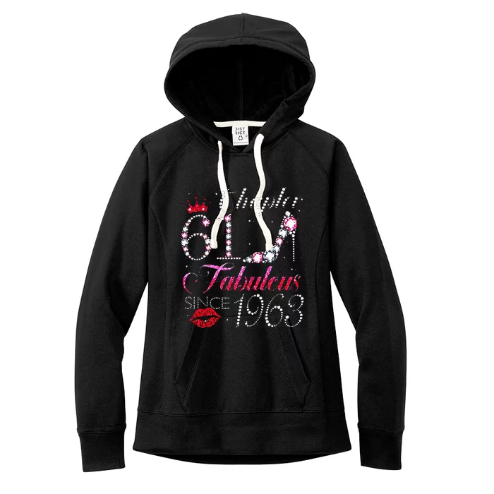 Chapter 61 Fabulous Since 1963 61st Birthday Gift Women's Fleece Hoodie