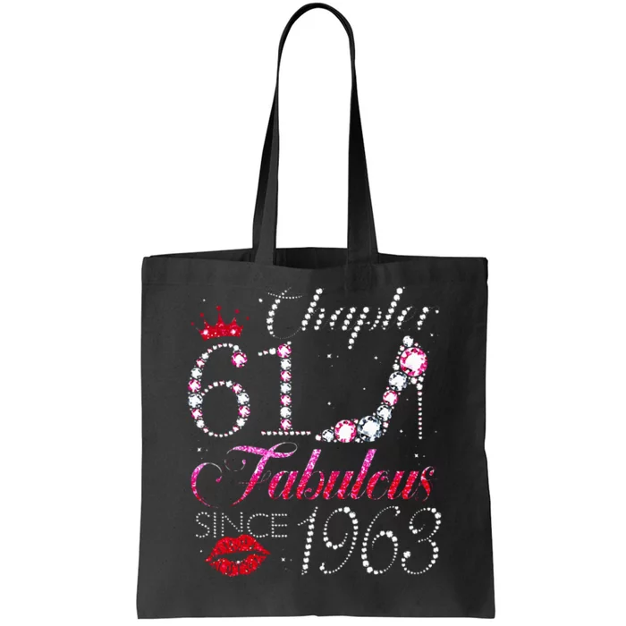 Chapter 61 Fabulous Since 1963 61st Birthday Gift Tote Bag