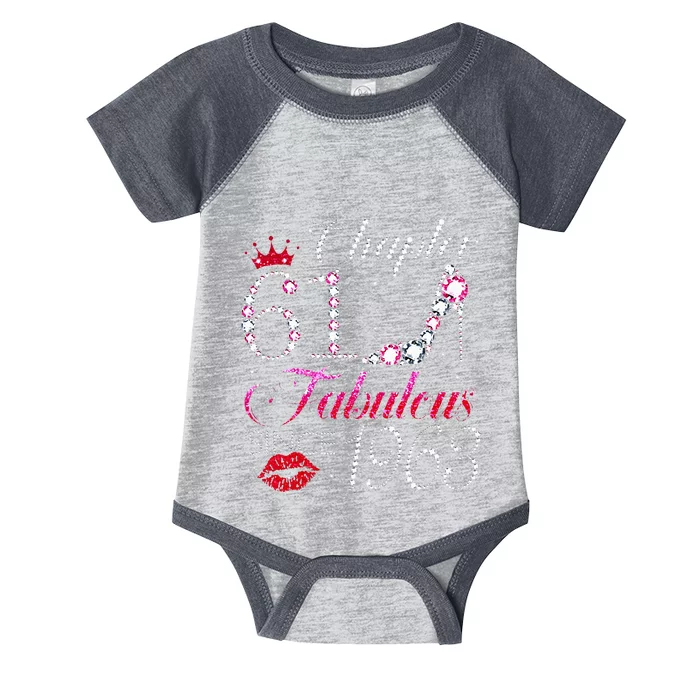 Chapter 61 Fabulous Since 1963 61st Birthday Gift Infant Baby Jersey Bodysuit