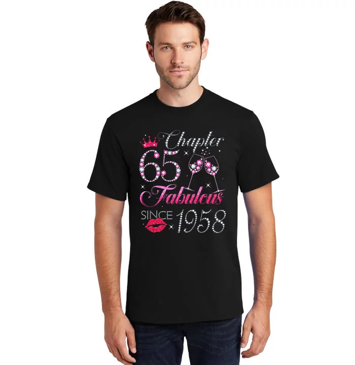 Chapter 65 Fabulous Since 1958 65Th Birthday Gift For Women Tall T-Shirt