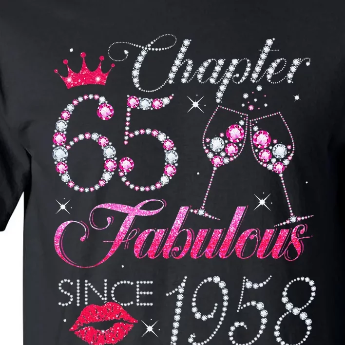 Chapter 65 Fabulous Since 1958 65Th Birthday Gift For Women Tall T-Shirt