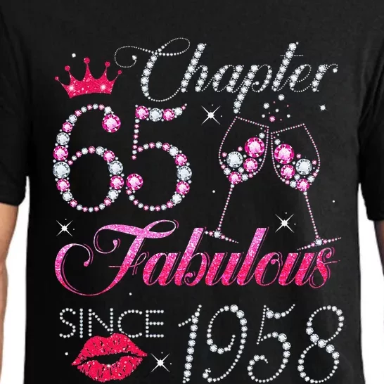 Chapter 65 Fabulous Since 1958 65Th Birthday Gift For Women Pajama Set