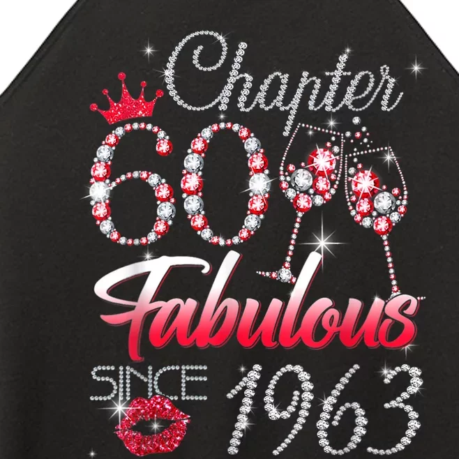 Chapter 60 Fabulous Since 1963 60th Birthday Queen Women’s Perfect Tri Rocker Tank