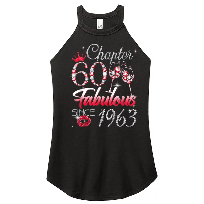 Chapter 60 Fabulous Since 1963 60th Birthday Queen Women’s Perfect Tri Rocker Tank