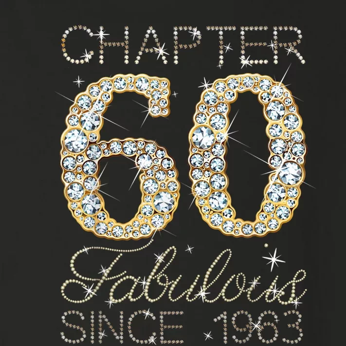 Chapter 60 Fabulous Since 1963 60th Birthday Queen Diamond Toddler Long Sleeve Shirt