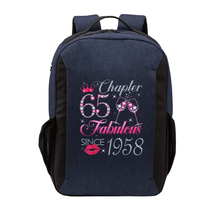 Chapter 65 Fabulous Since 1958 65Th Birthday Present Gift For Wo Vector Backpack