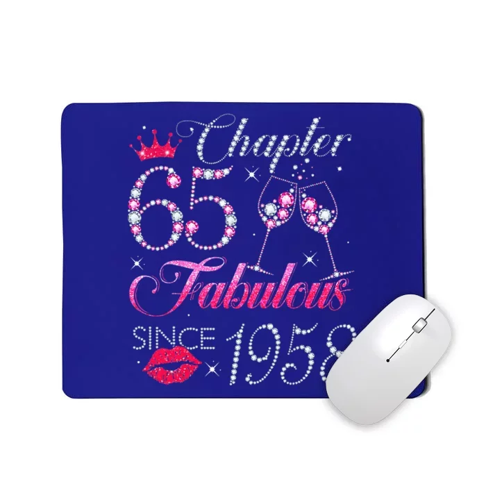 Chapter 65 Fabulous Since 1958 65Th Birthday Gift Mousepad