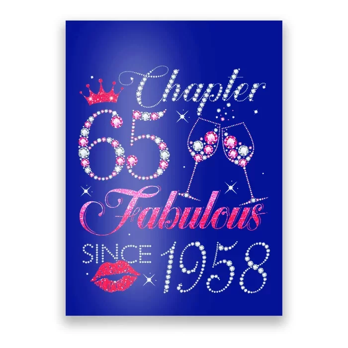 Chapter 65 Fabulous Since 1958 65Th Birthday Gift Poster