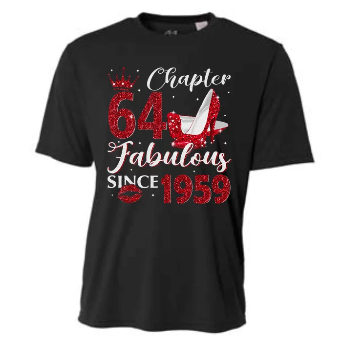 Chapter 64 Fabulous Since 1959 64Th Birthday Gift For Women Cooling Performance Crew T-Shirt