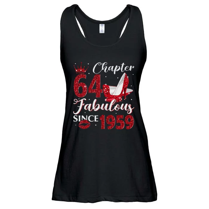 Chapter 64 Fabulous Since 1959 64Th Birthday Gift For Women Ladies Essential Flowy Tank