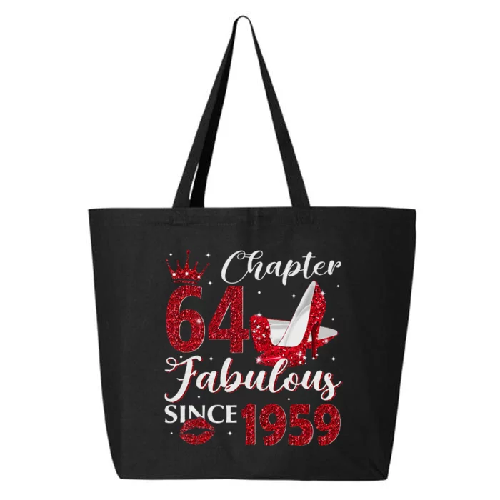 Chapter 64 Fabulous Since 1959 64Th Birthday Gift For Women 25L Jumbo Tote