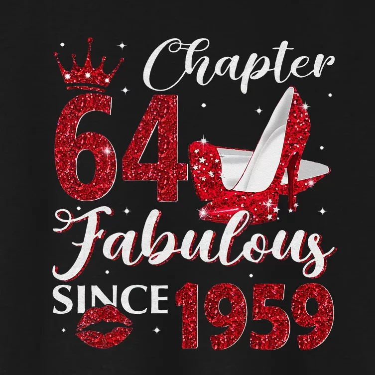 Chapter 64 Fabulous Since 1959 64Th Birthday Gift For Women Women's Crop Top Tee