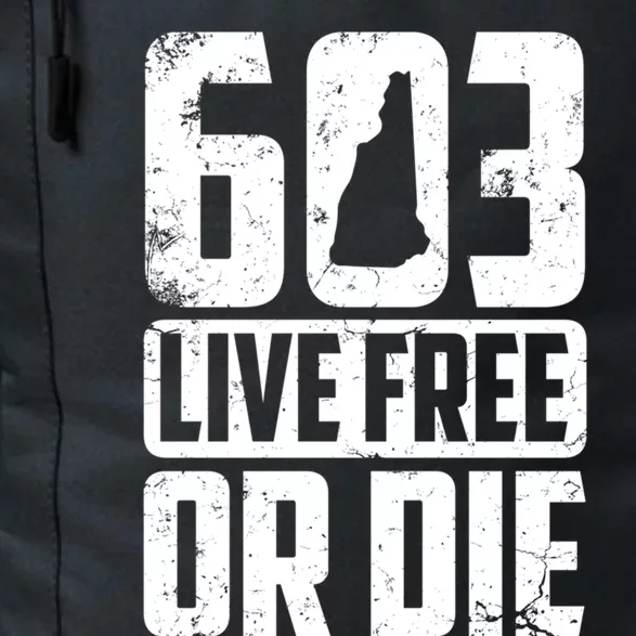 Cool 603 Live Free Or Die Funny New Hampshire Patriot Gift Daily Commute Backpack