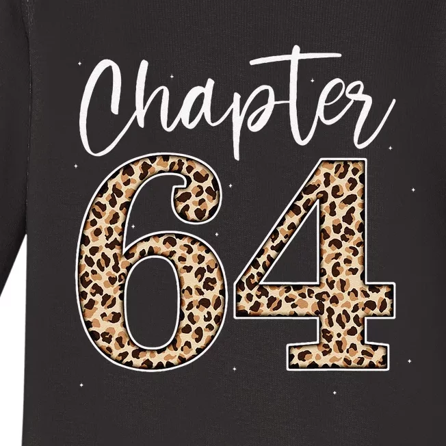 Chapter 64 Leopard For 64th Birthday Baby Long Sleeve Bodysuit