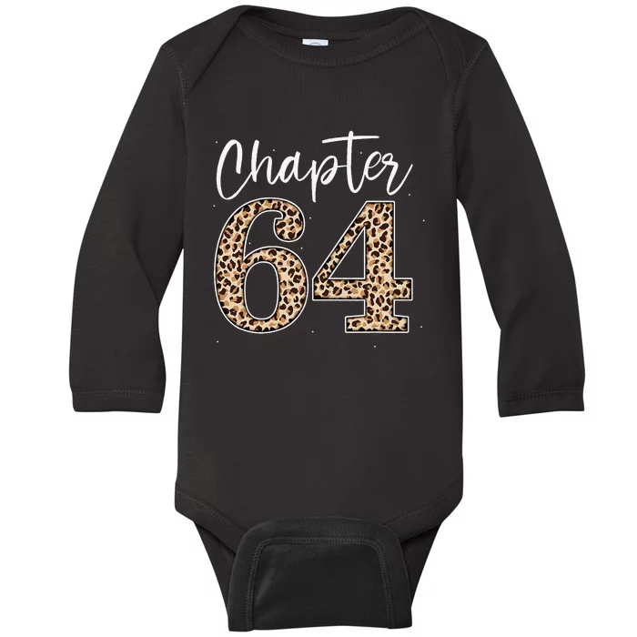 Chapter 64 Leopard For 64th Birthday Baby Long Sleeve Bodysuit