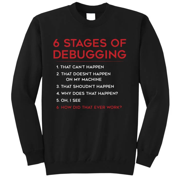 Coding 6 Stages Of Debugging Bug Computer Programmer Sweatshirt