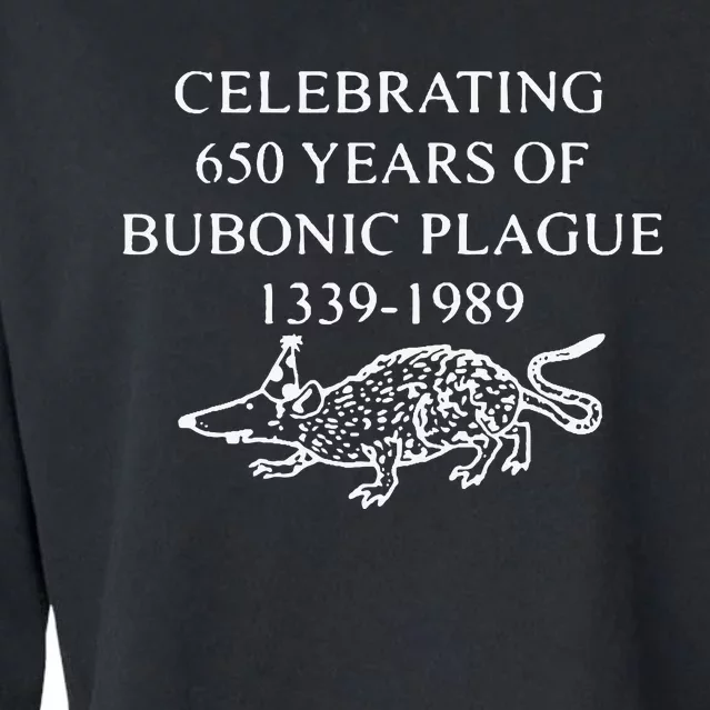 Celebrating 650 Years Of Bubonic Plague Cropped Pullover Crew